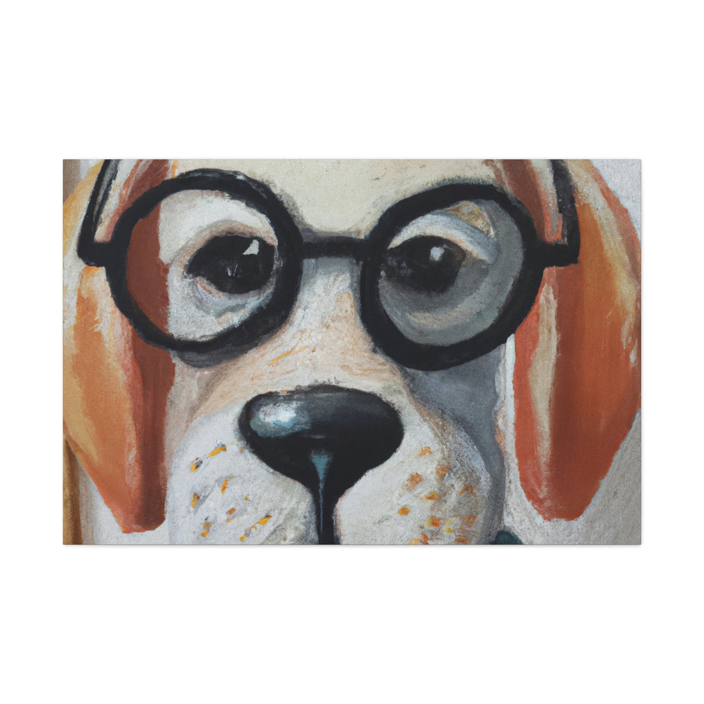 Fritz the Fox Terrier - Dog Lovers Canvas Wall Art