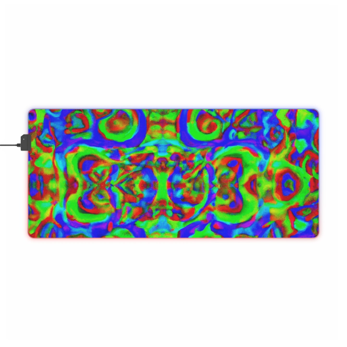 Lance Rocker - Psychedelic Trippy LED Light Up Gaming Mouse Pad