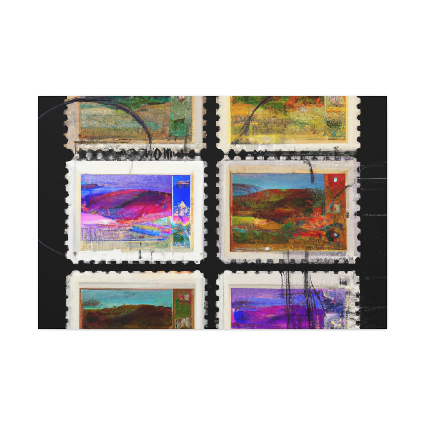 Global Heritage Stamps - Postage Stamp Collector Canvas Wall Art