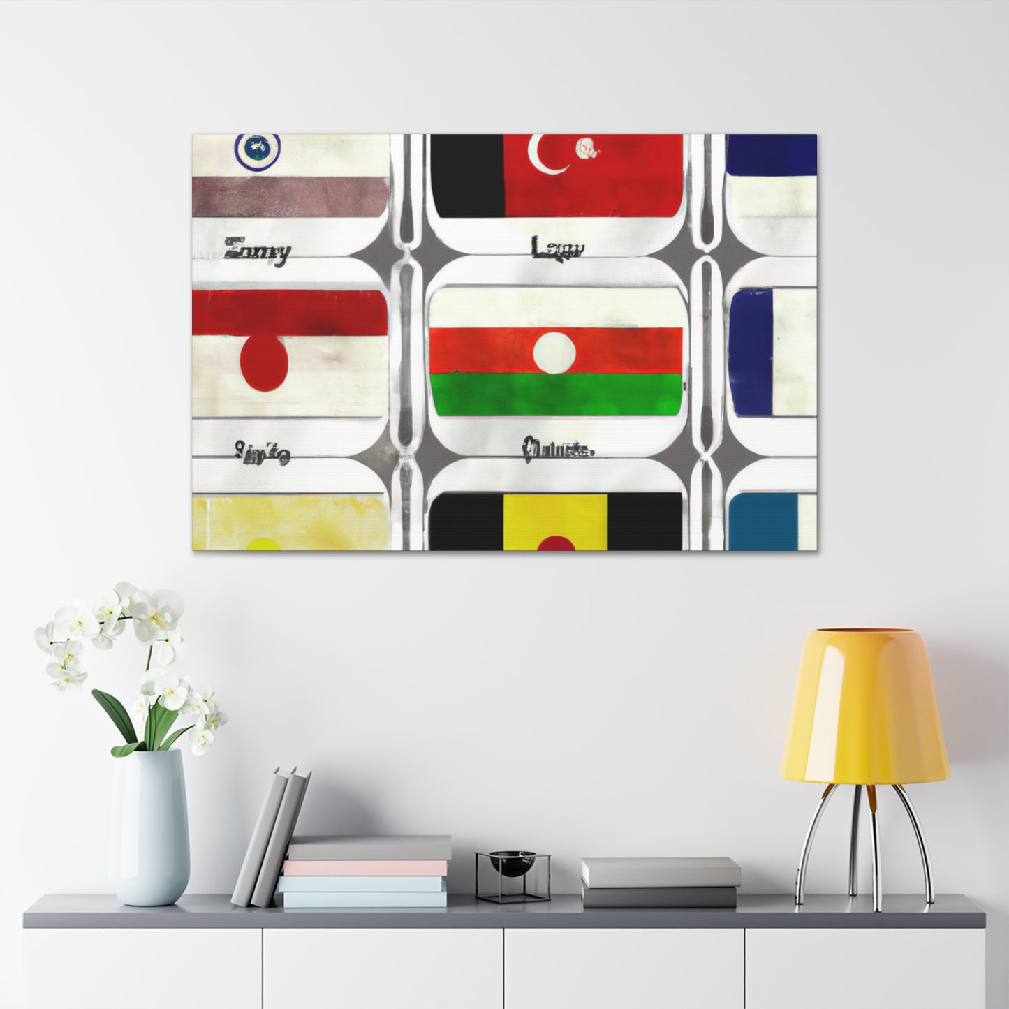 Victorina Leppard - Flags Of The World Canvas Wall Art