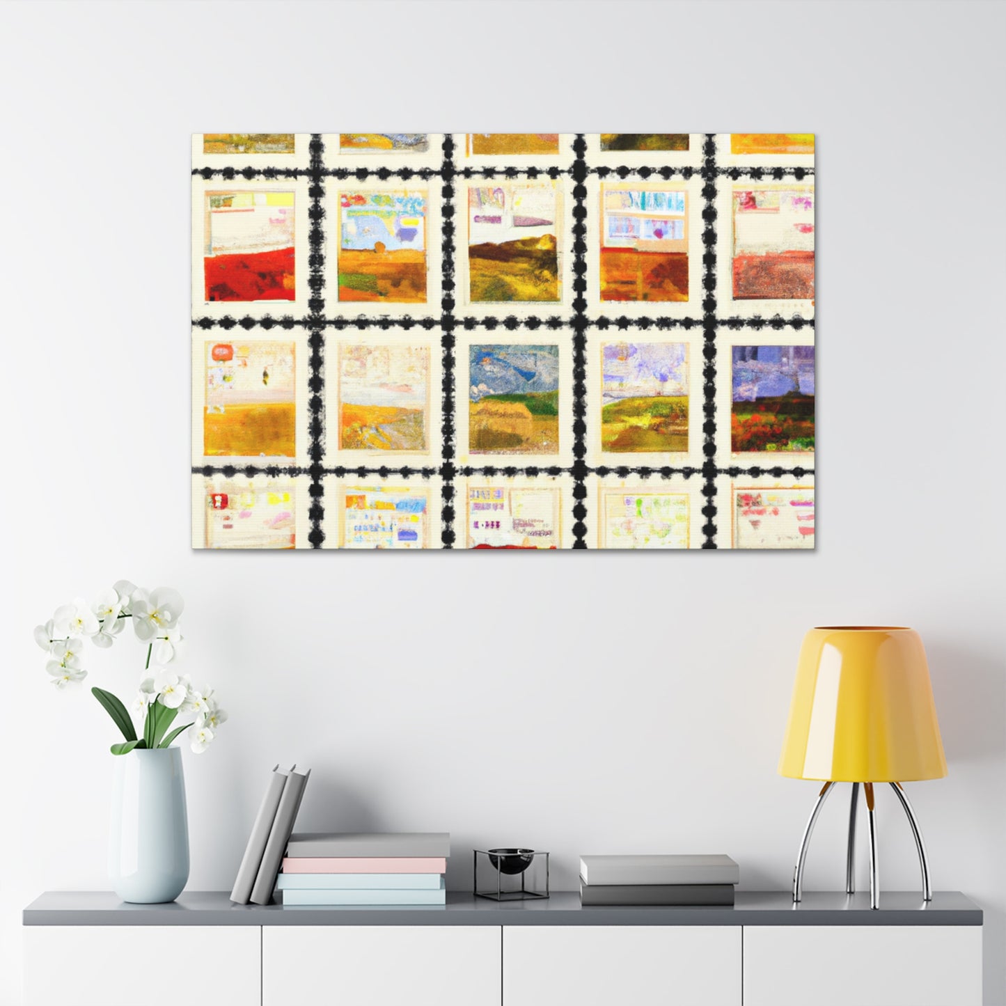 Global Postal Journey - Postage Stamp Collector Canvas Wall Art