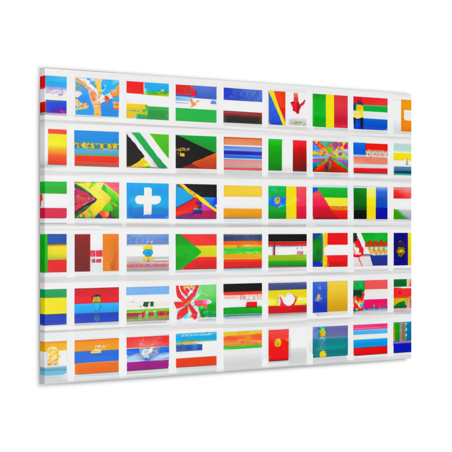 Harriet Lane Stewart (1818–1885) - Flags Of The World Canvas Wall Art