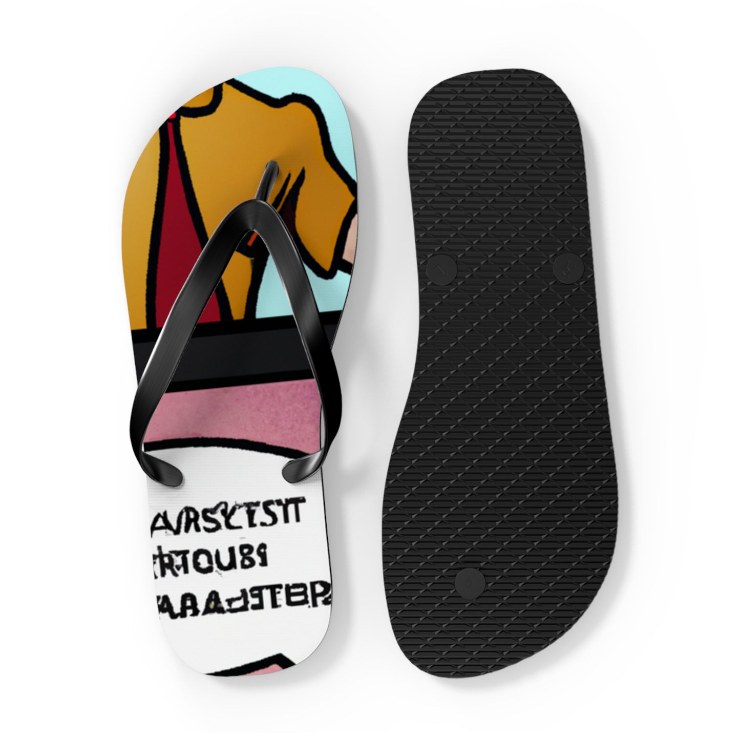 Captain Flashbolt! - Comics Collector Flip Flop Beach Sandals