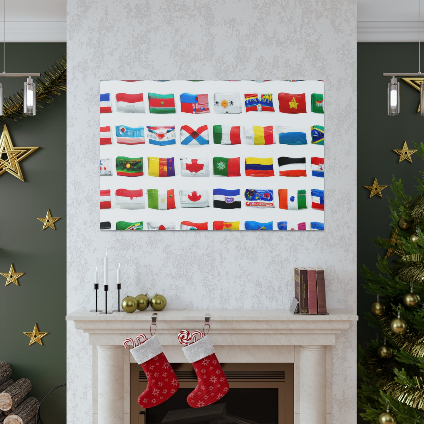 Herberta Matilda Barron - Flags Of The World Canvas Wall Art