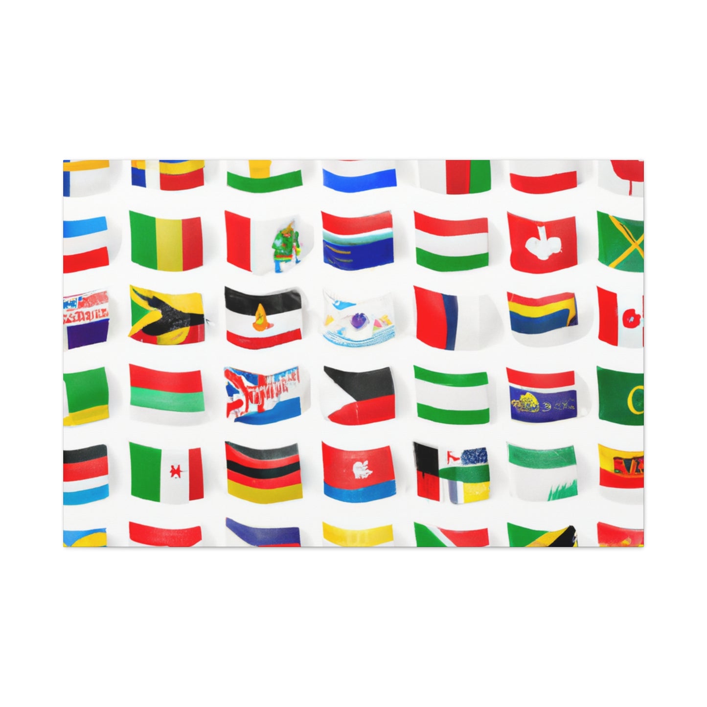 Emily Postwell - Flags Of The World Canvas Wall Art