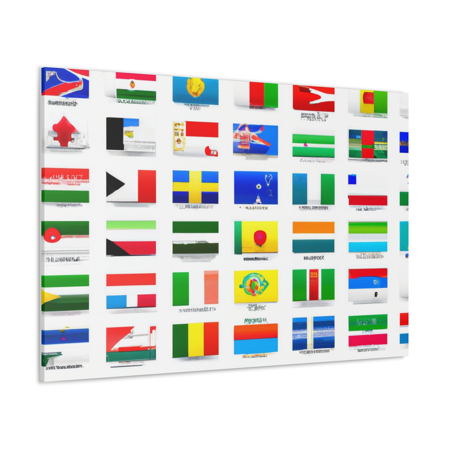 Charles Rudolf Driapsa (1827-1897) - Flags Of The World Canvas Wall Art