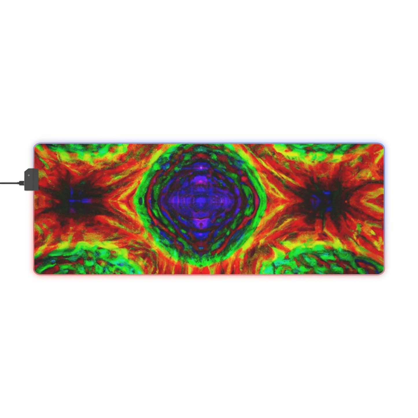 Rocky "Roller Derby" Robbins - Psychedelic Trippy LED Light Up Gaming Mouse Pad