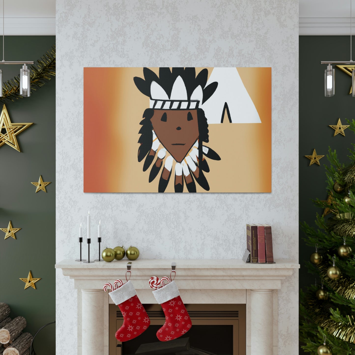 Chief Little Cloud - Native American Indian Canvas Wall Art