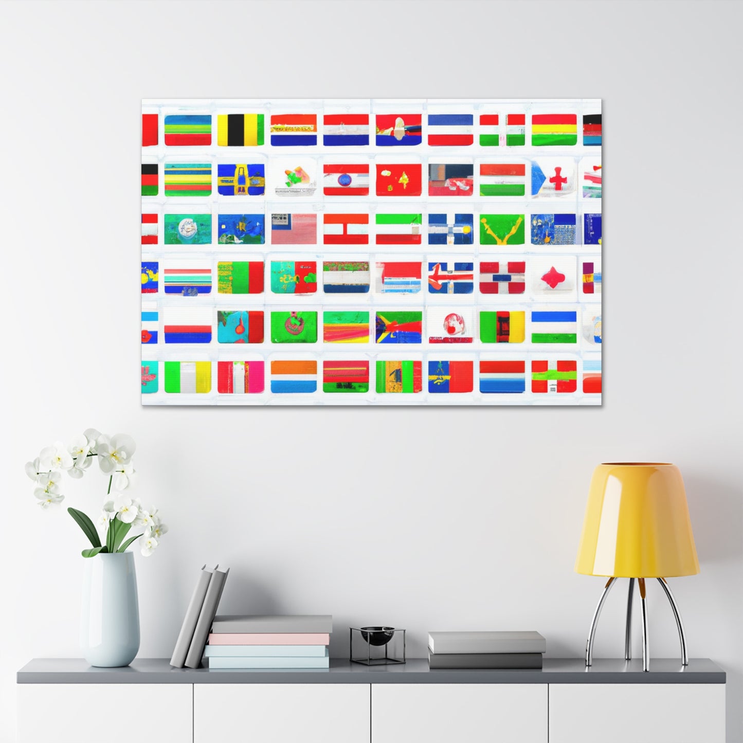 William Carson Reynolds - Flags Of The World Canvas Wall Art