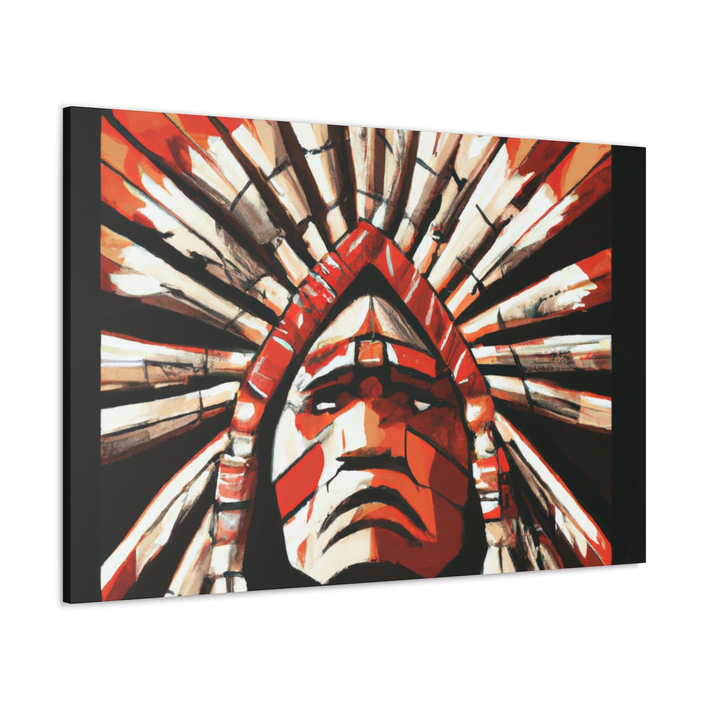 Crow Feathers. - Native American Indian Canvas Wall Art