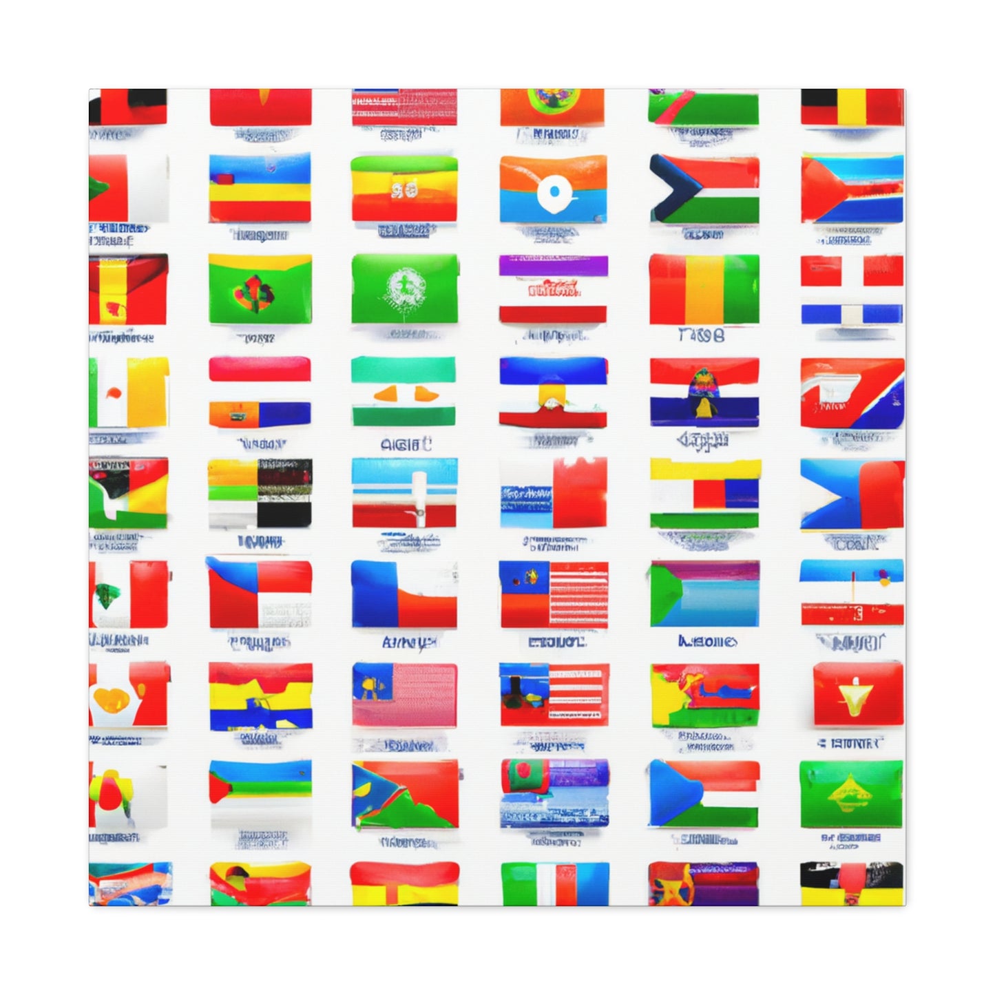 John Arliss - Flags Of The World Canvas Wall Art