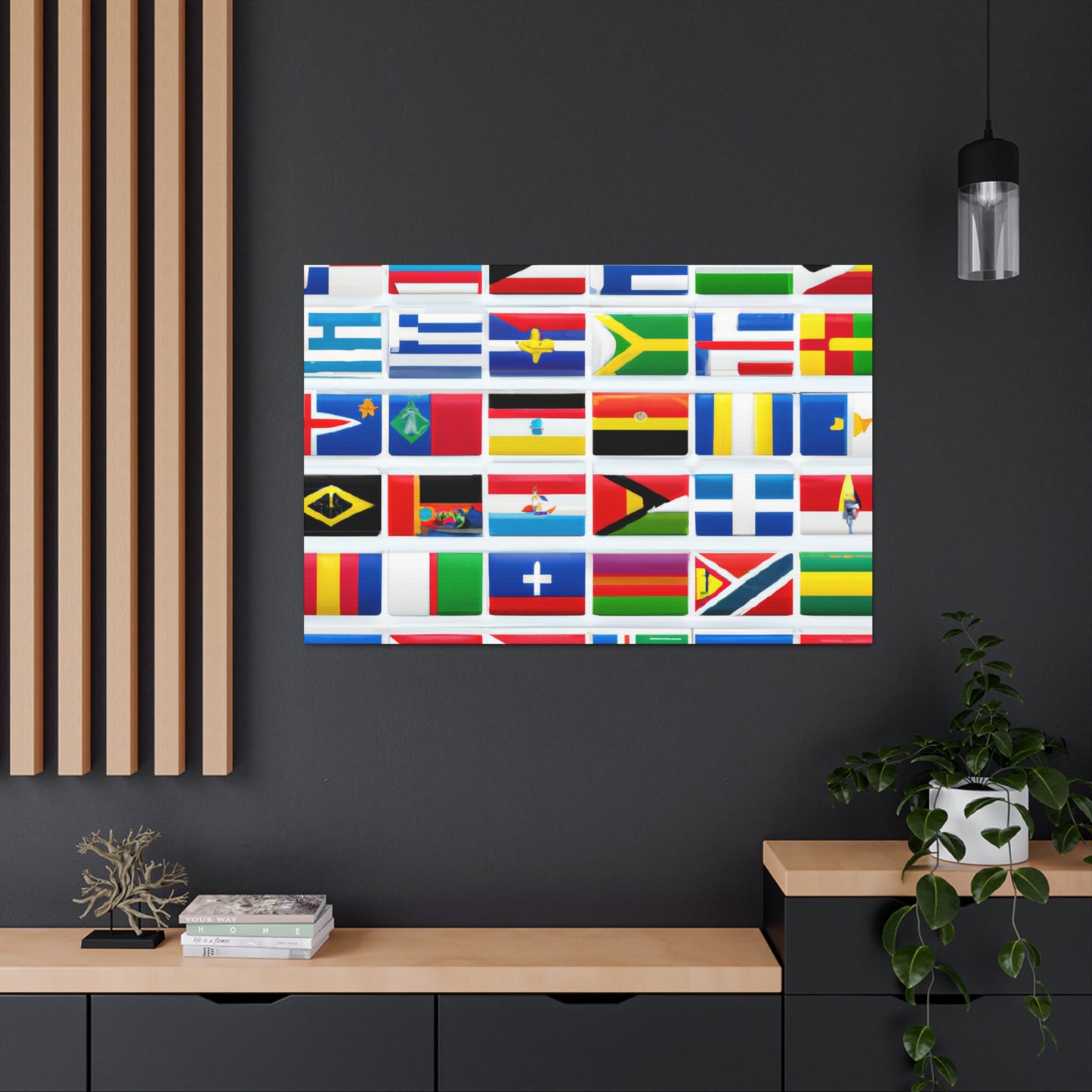 Isabelle Whitcombe - Flags Of The World Canvas Wall Art