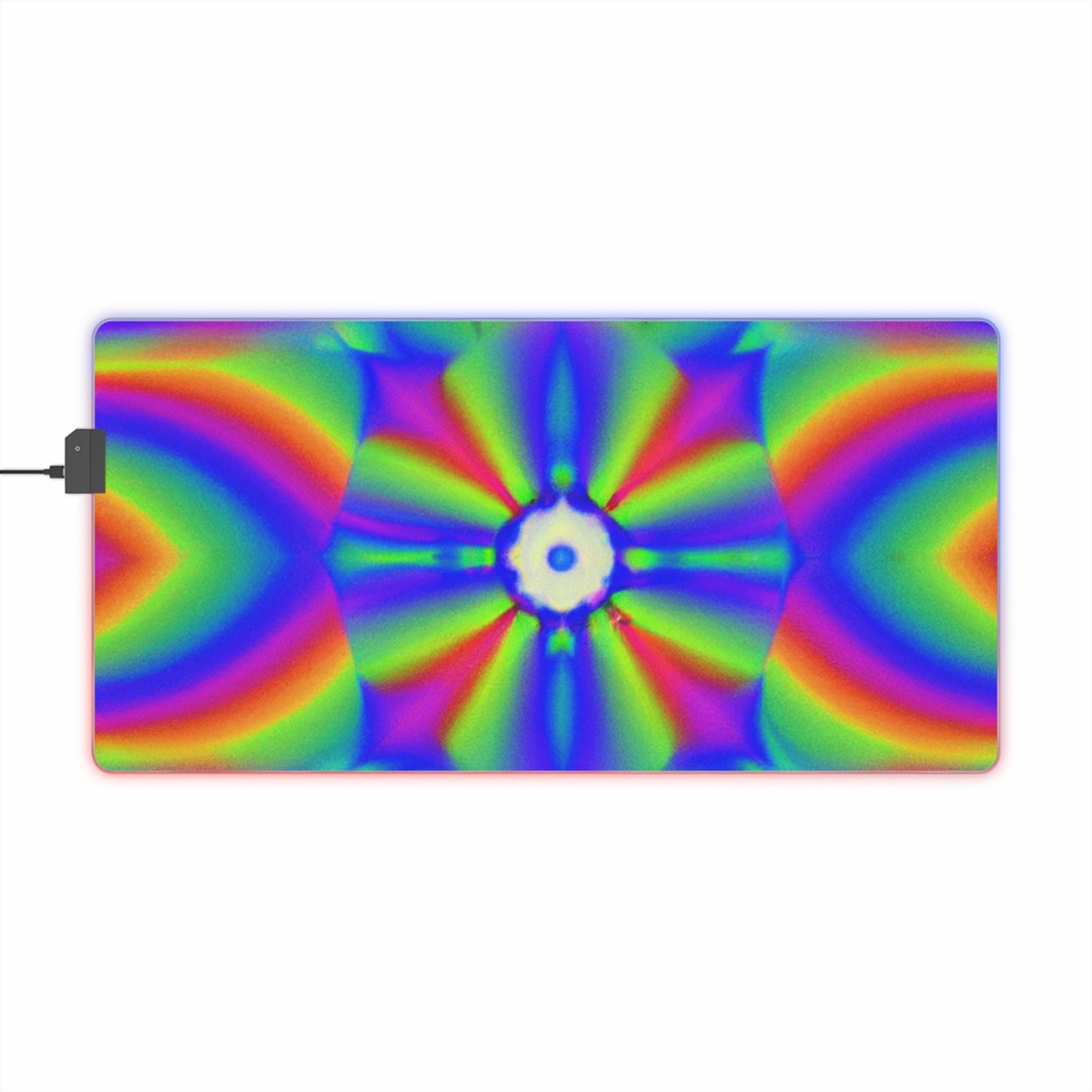 Buzzy McSparks - Psychedelic Trippy LED Light Up Gaming Mouse Pad