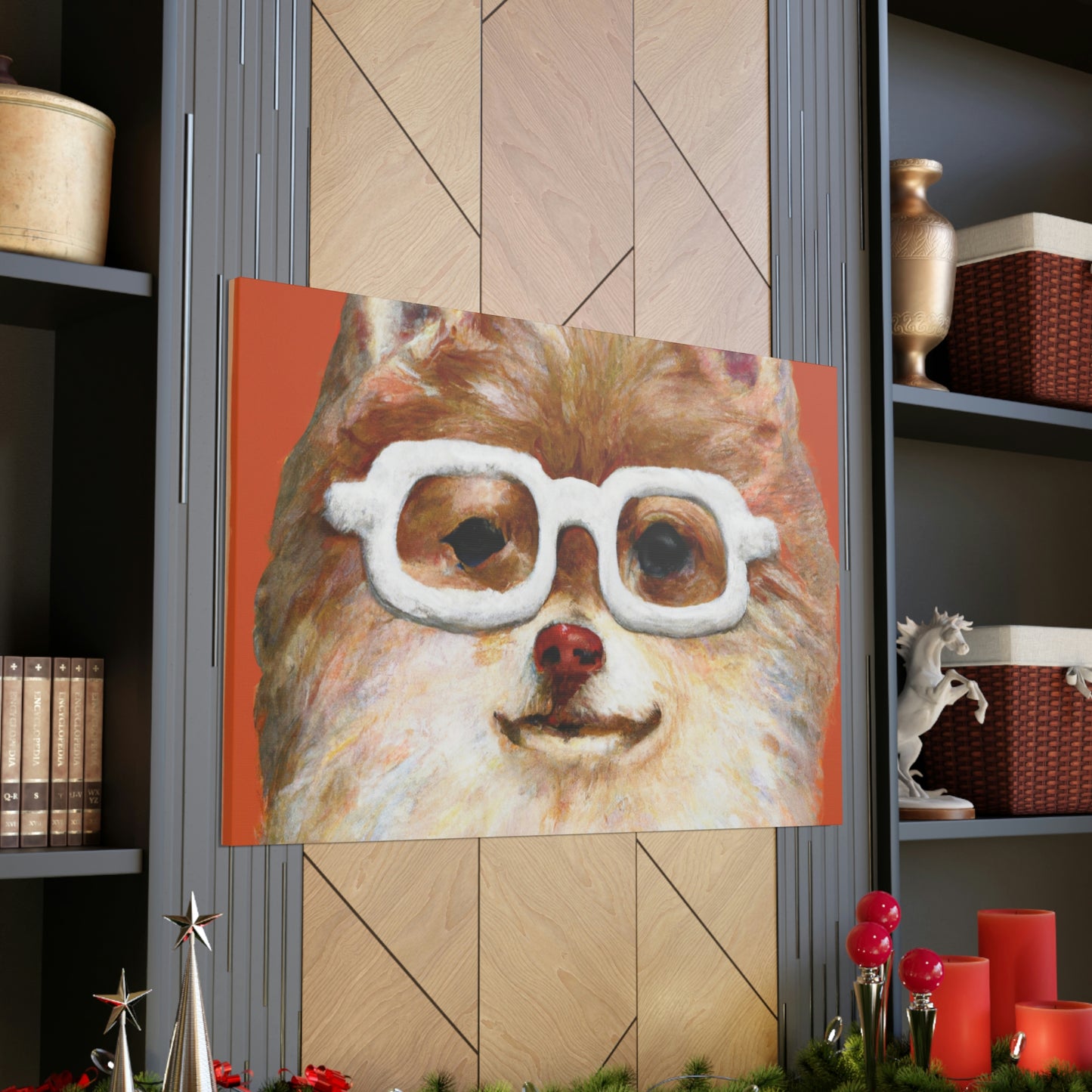 Sparky the Wonder pup - Dog Lovers Canvas Wall Art