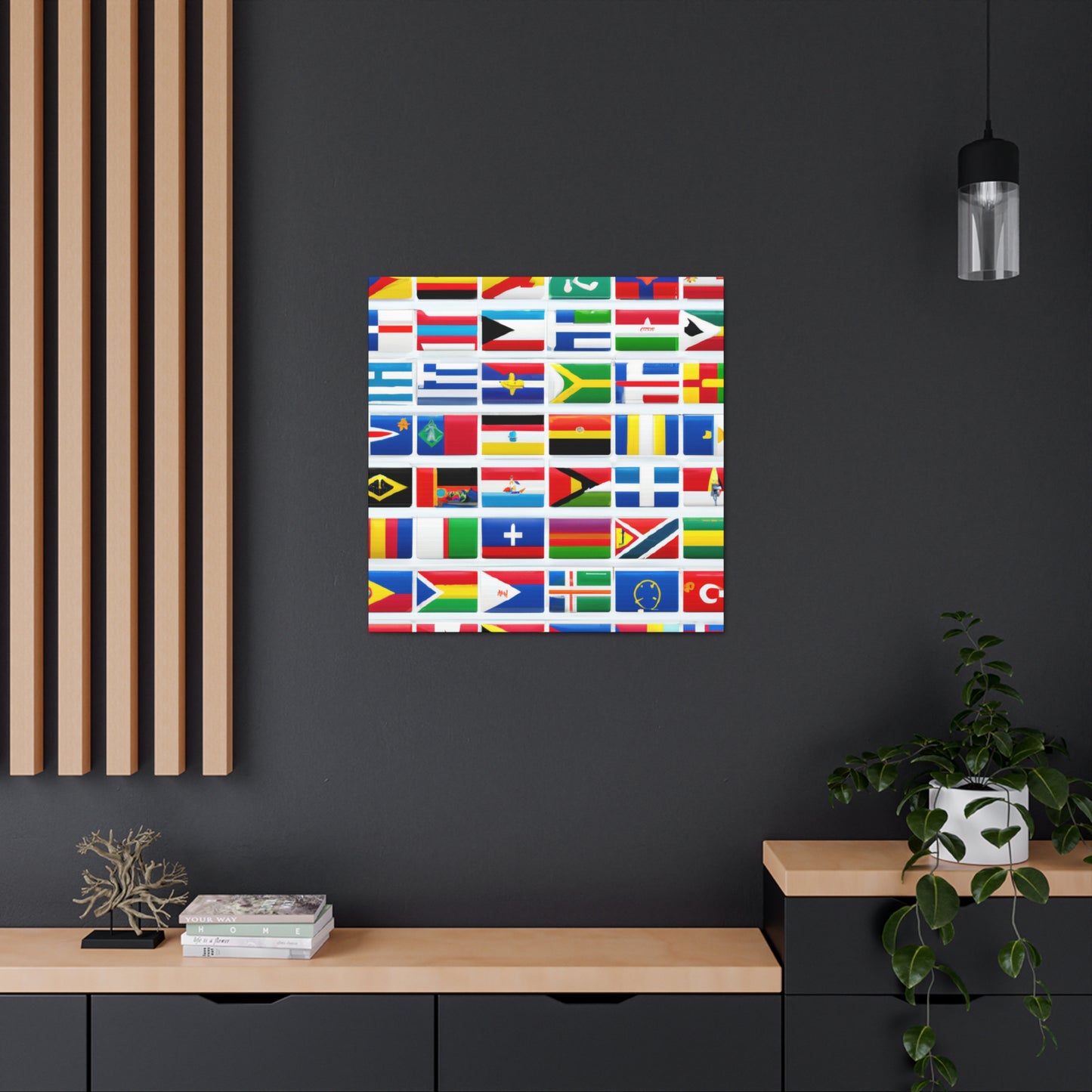 Isabelle Whitcombe - Flags Of The World Canvas Wall Art