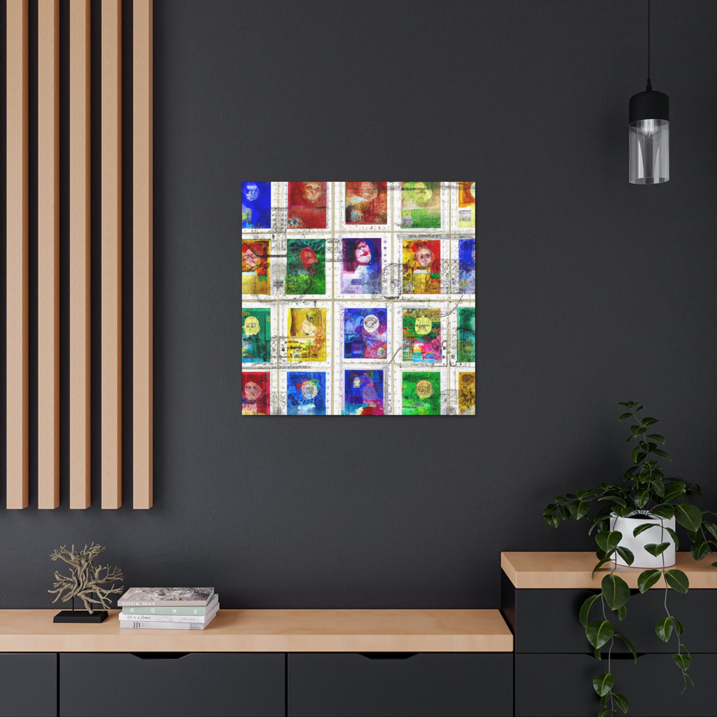 Global Heritage Stamps - Postage Stamp Collector Canvas Wall Art