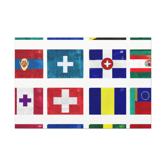 .

Josephine Pengelly - Flags Of The World Canvas Wall Art