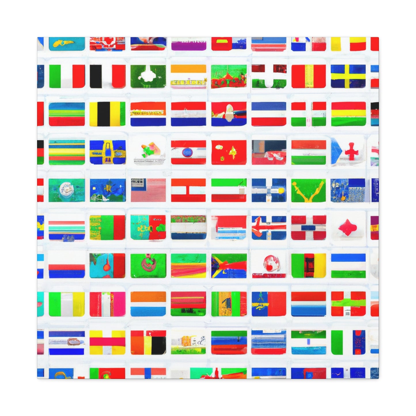 William Carson Reynolds - Flags Of The World Canvas Wall Art