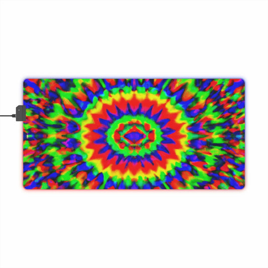 Edison Posyman - Psychedelic Trippy LED Light Up Gaming Mouse Pad