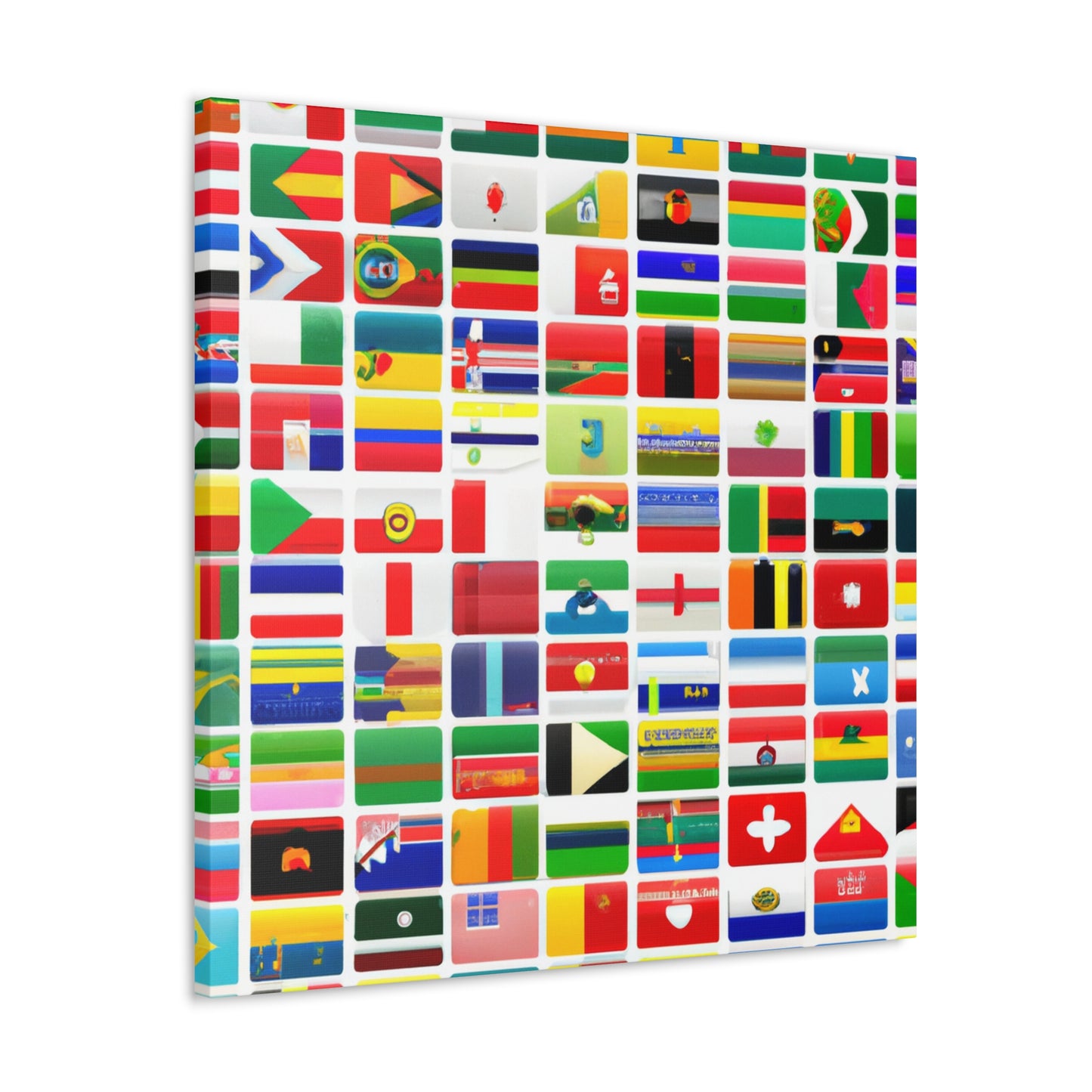 Emily Crandall (1845 - 1915) - Flags Of The World Canvas Wall Art