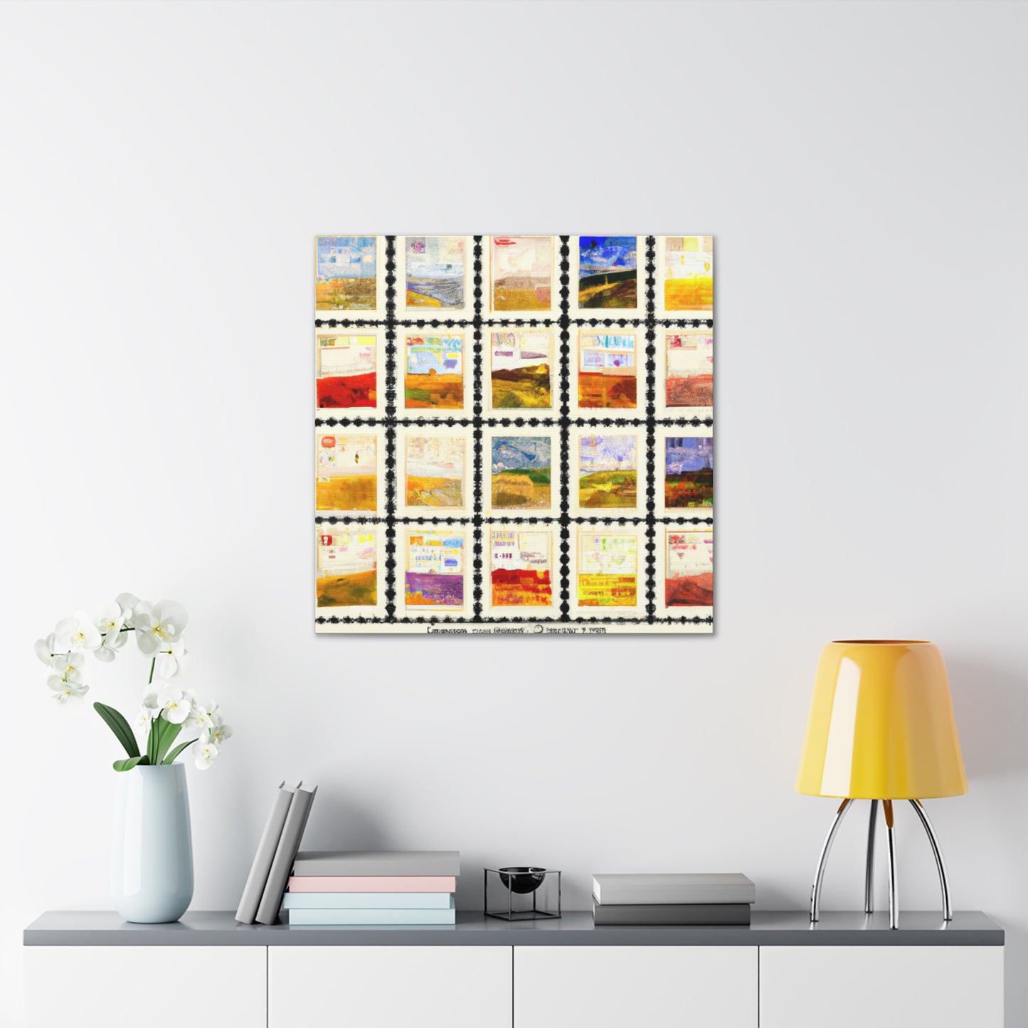 Global Postal Journey - Postage Stamp Collector Canvas Wall Art