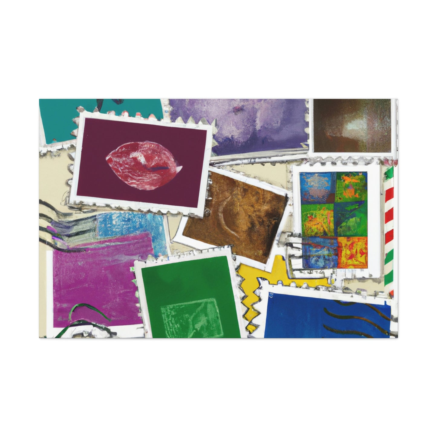 Heritage Stamps of the World. - Postage Stamp Collector Canvas Wall Art