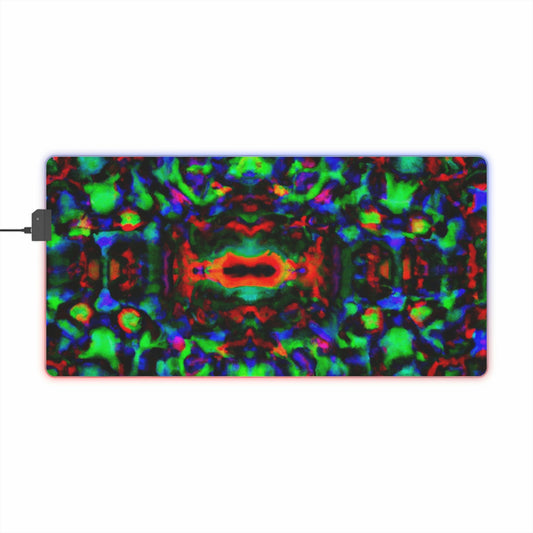 Tin-Tin the Robot - Psychedelic Trippy LED Light Up Gaming Mouse Pad