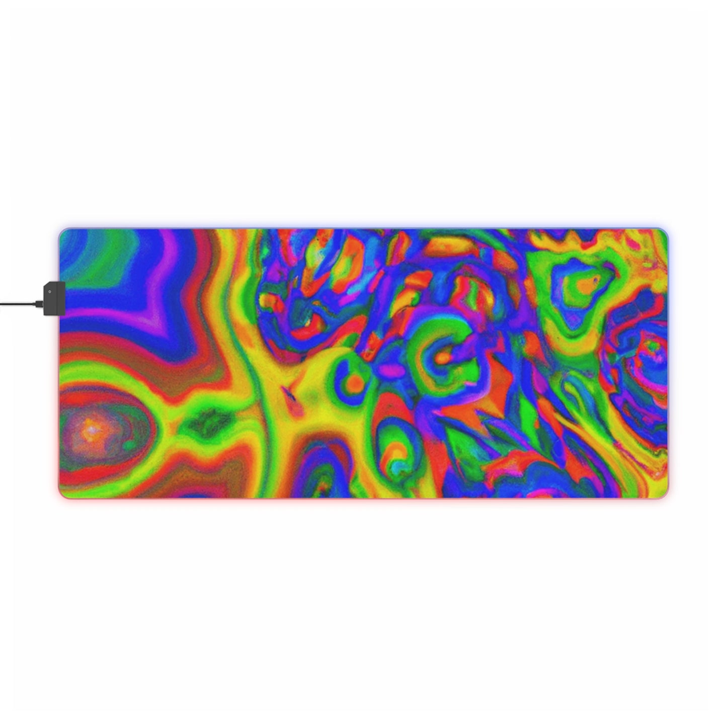 Johnny Jetpack - Psychedelic Trippy LED Light Up Gaming Mouse Pad