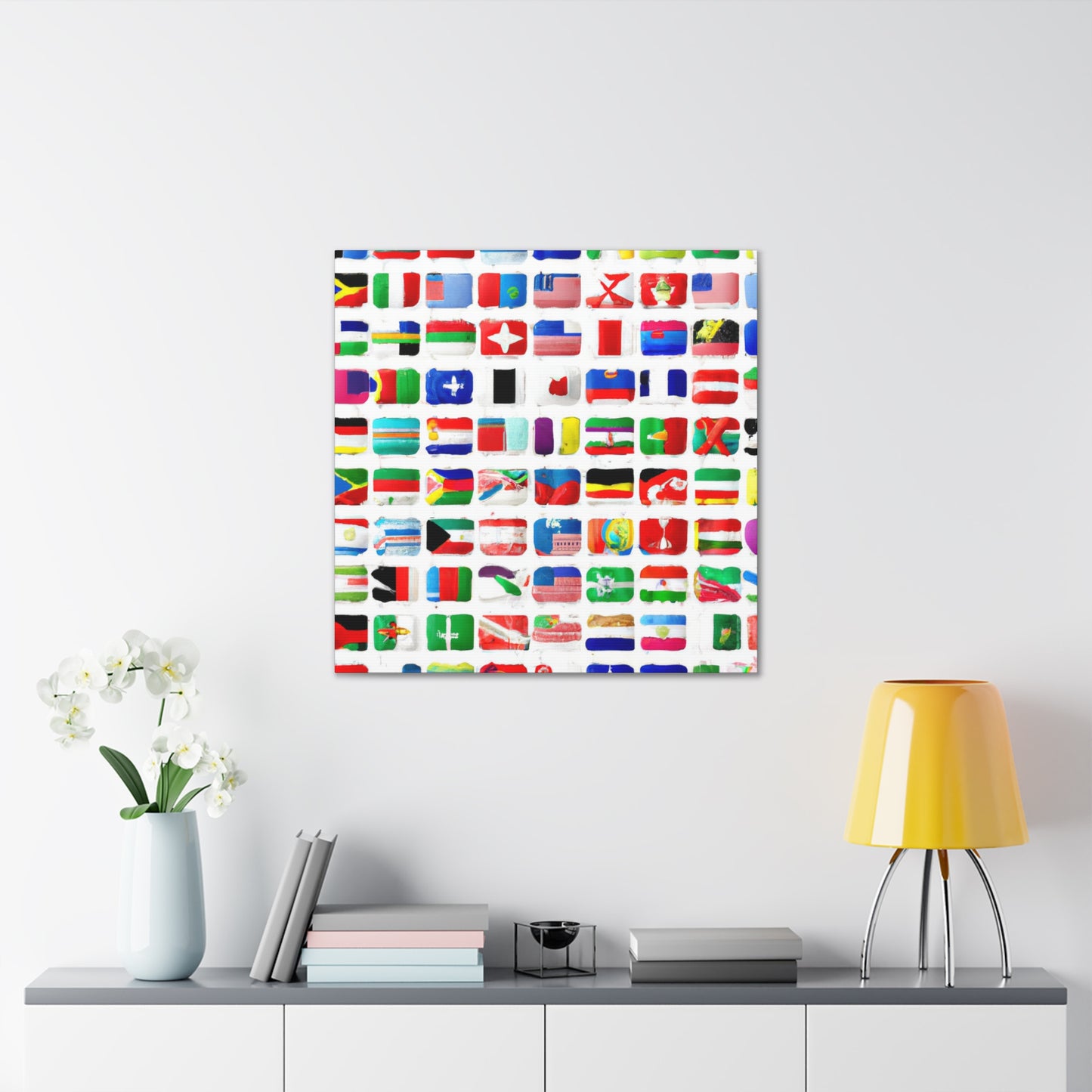 Fanny Klingenstein - Flags Of The World Canvas Wall Art