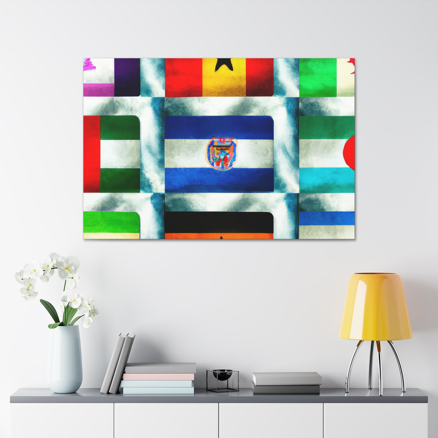 Mary Bunting-Smith - Flags Of The World Canvas Wall Art