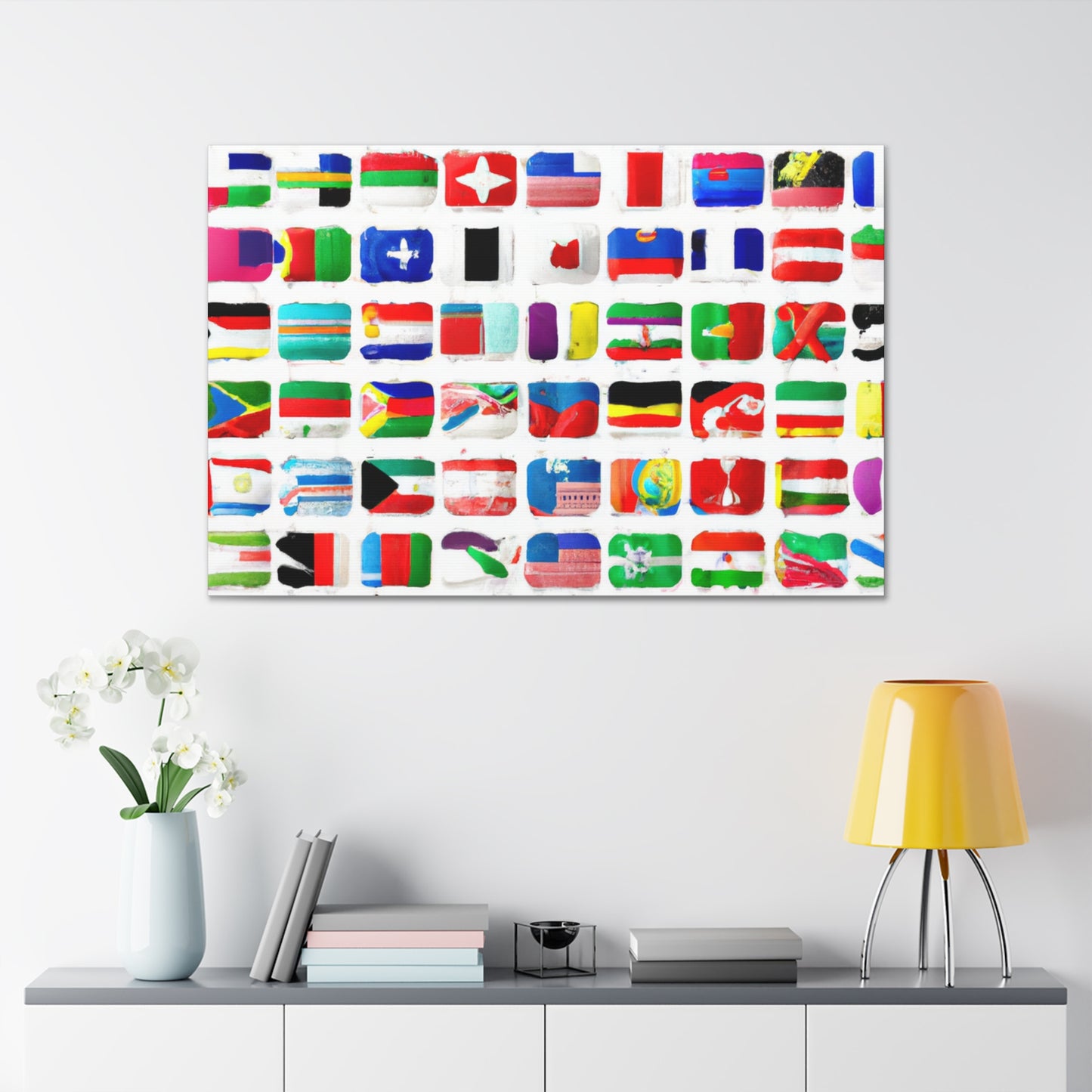 Fanny Klingenstein - Flags Of The World Canvas Wall Art