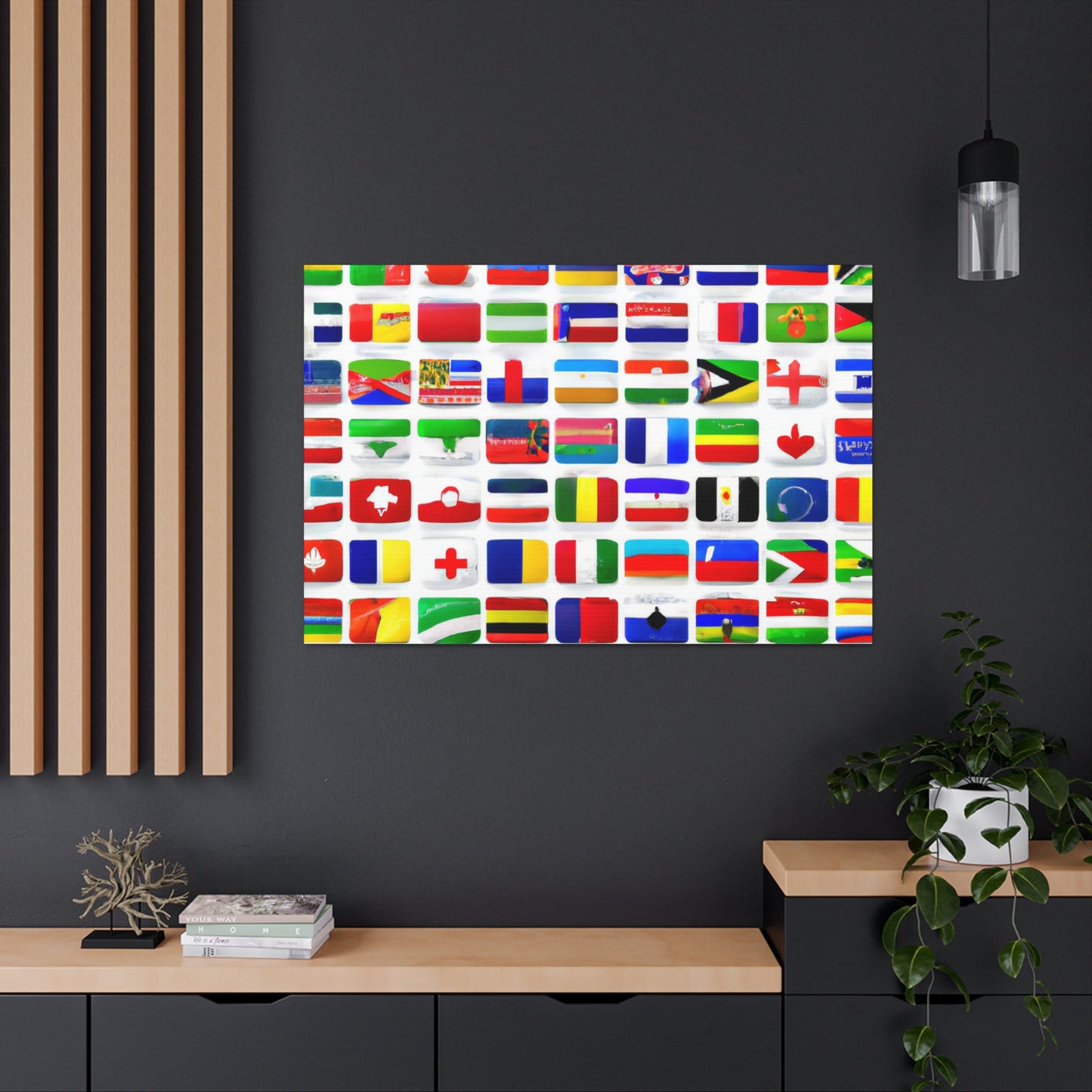 James Armistead Marshall - Flags Of The World Canvas Wall Art