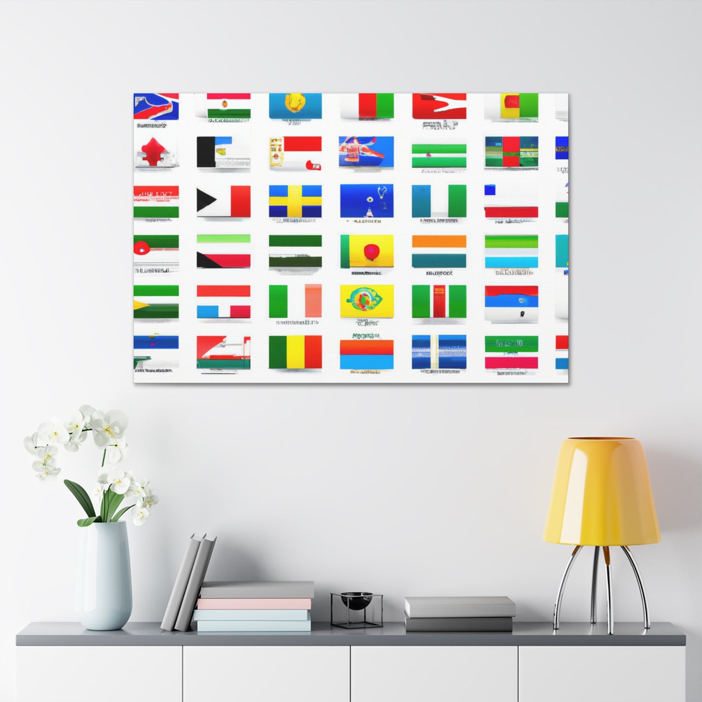 Charles Rudolf Driapsa (1827-1897) - Flags Of The World Canvas Wall Art