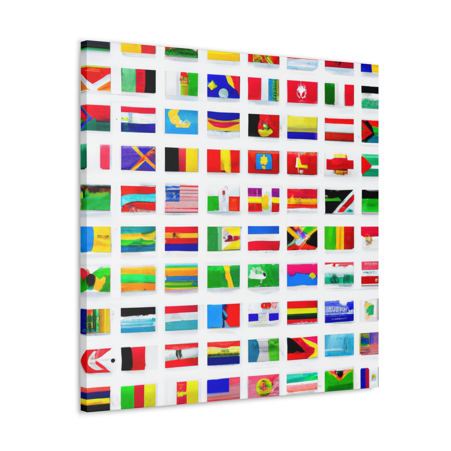 Winifred Atwell Fryer - Flags Of The World Canvas Wall Art