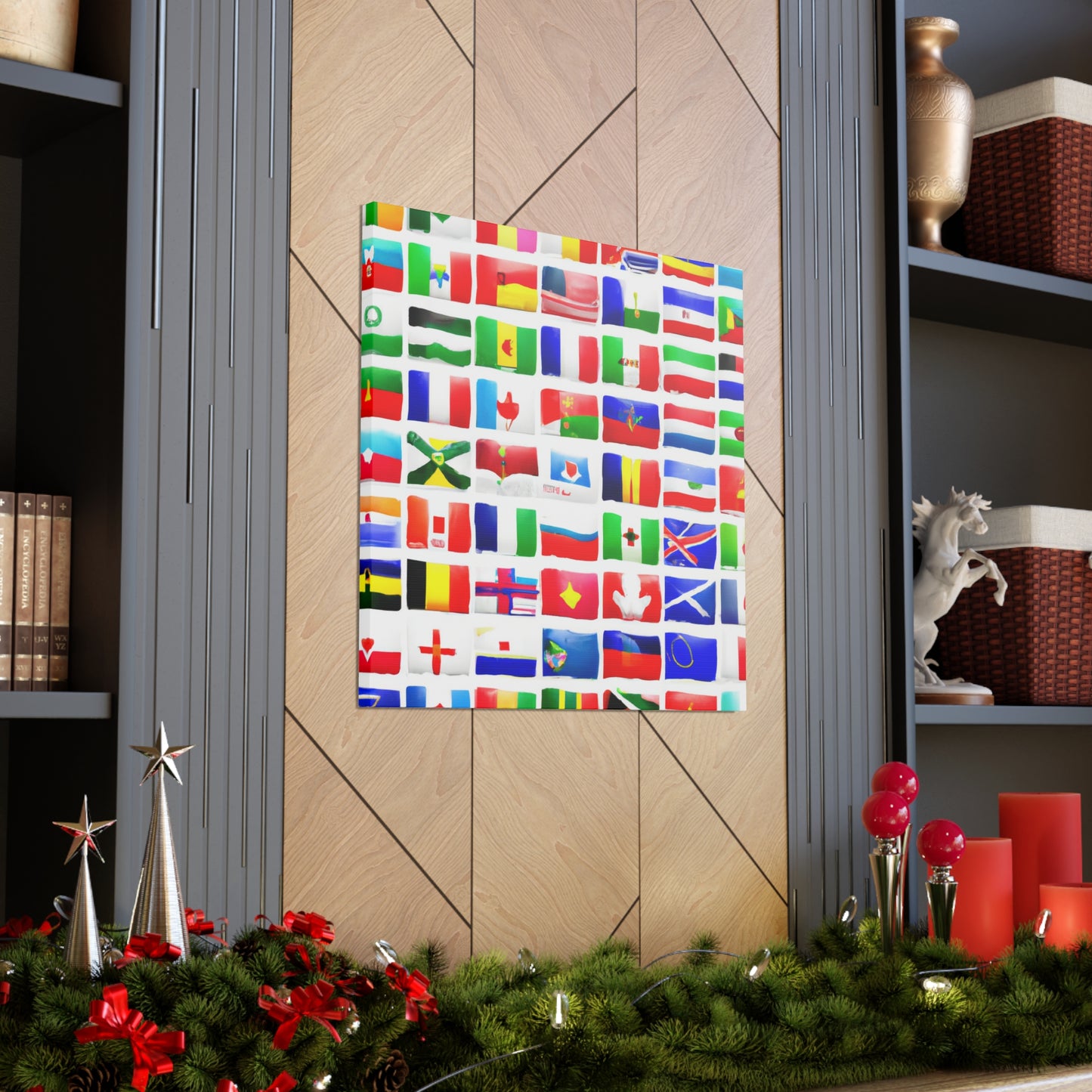 John William Reid - Flags Of The World Canvas Wall Art