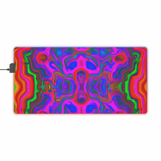 Captain Comet - Psychedelic Trippy LED Light Up Gaming Mouse Pad