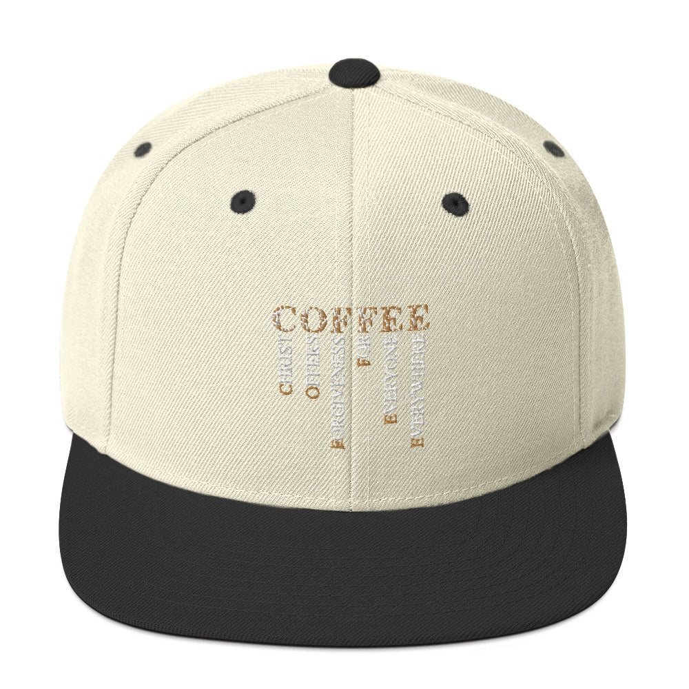 Christ Offers Forgiveness Christian Trucker Snapback Coffee Lover Hat