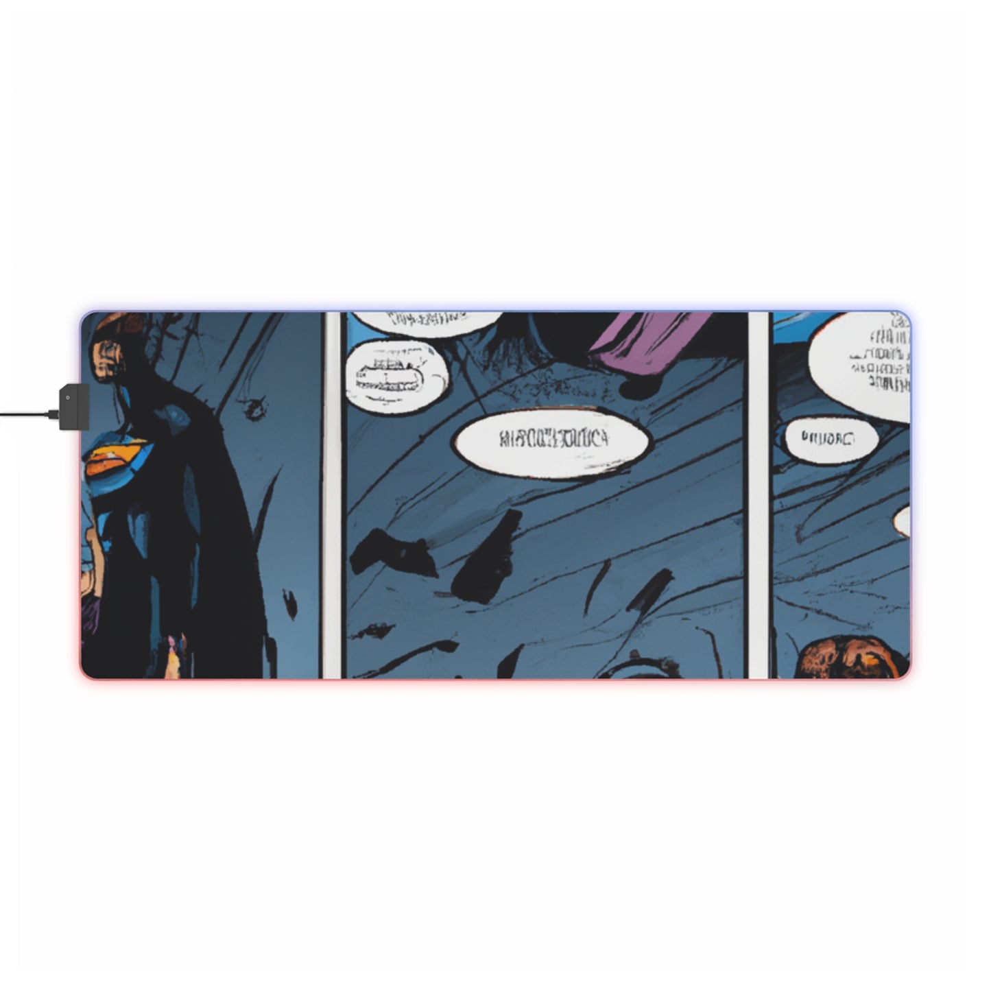 Nancy Nightwing - Comic Book Collector LED Light Up Gaming Mouse Pad