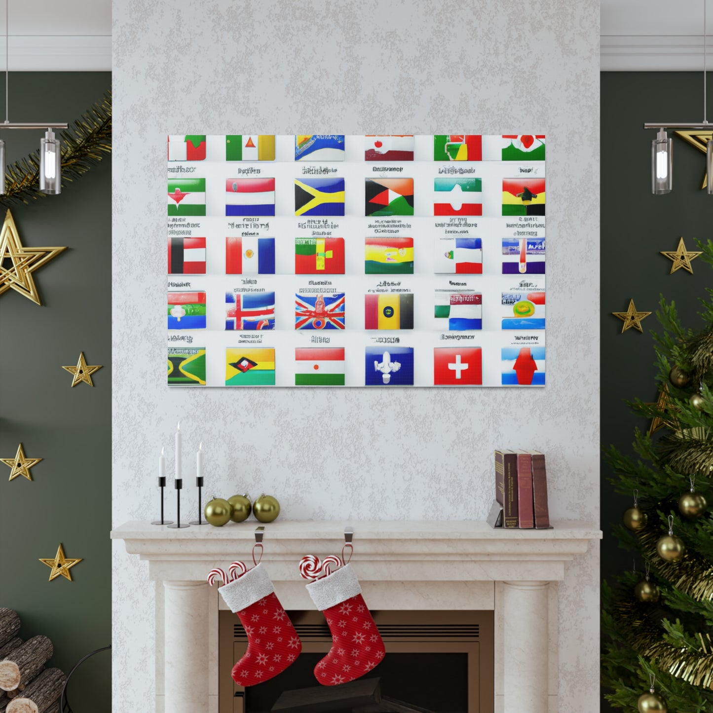 William Portis - Flags Of The World Canvas Wall Art