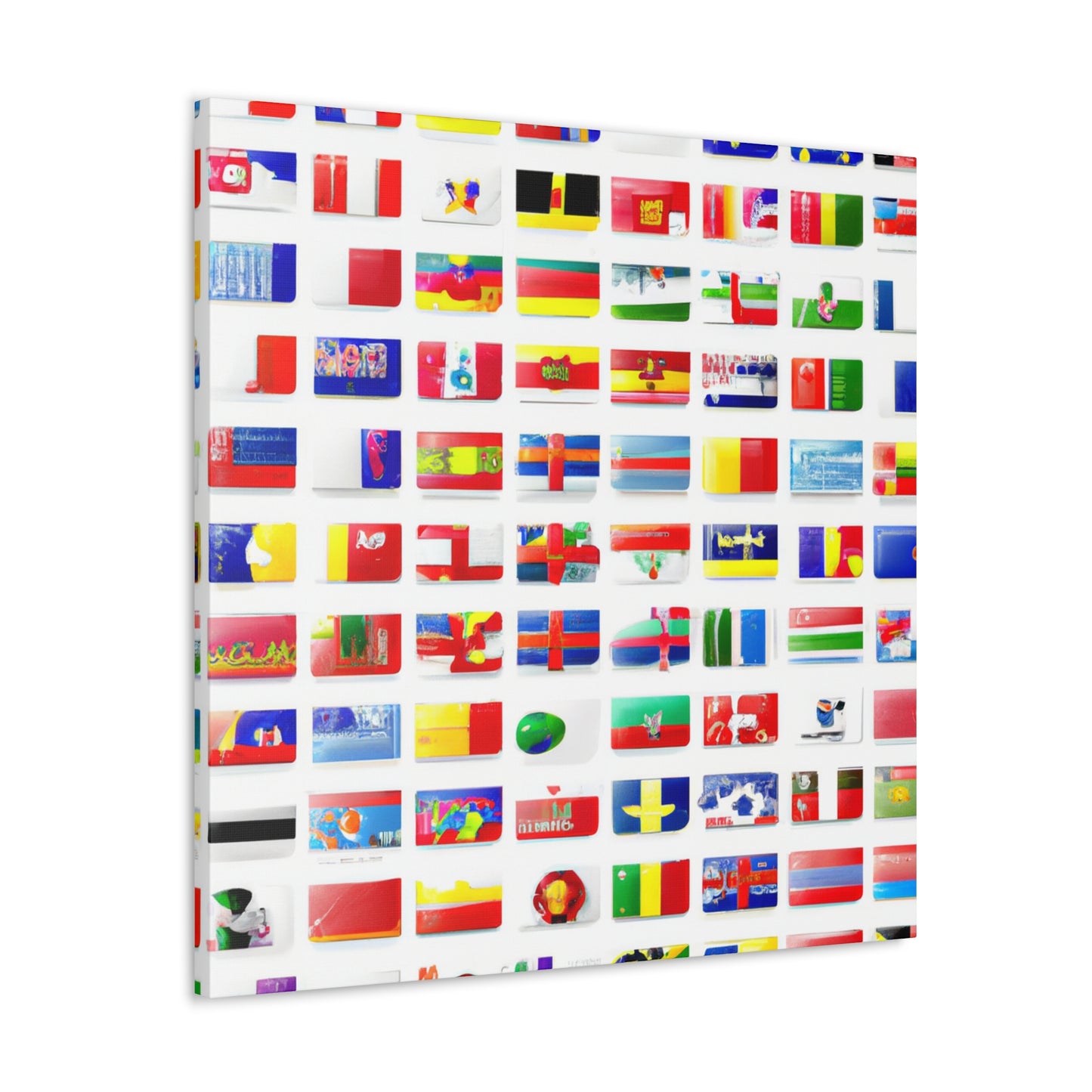 John Webster Smith - Flags Of The World Canvas Wall Art