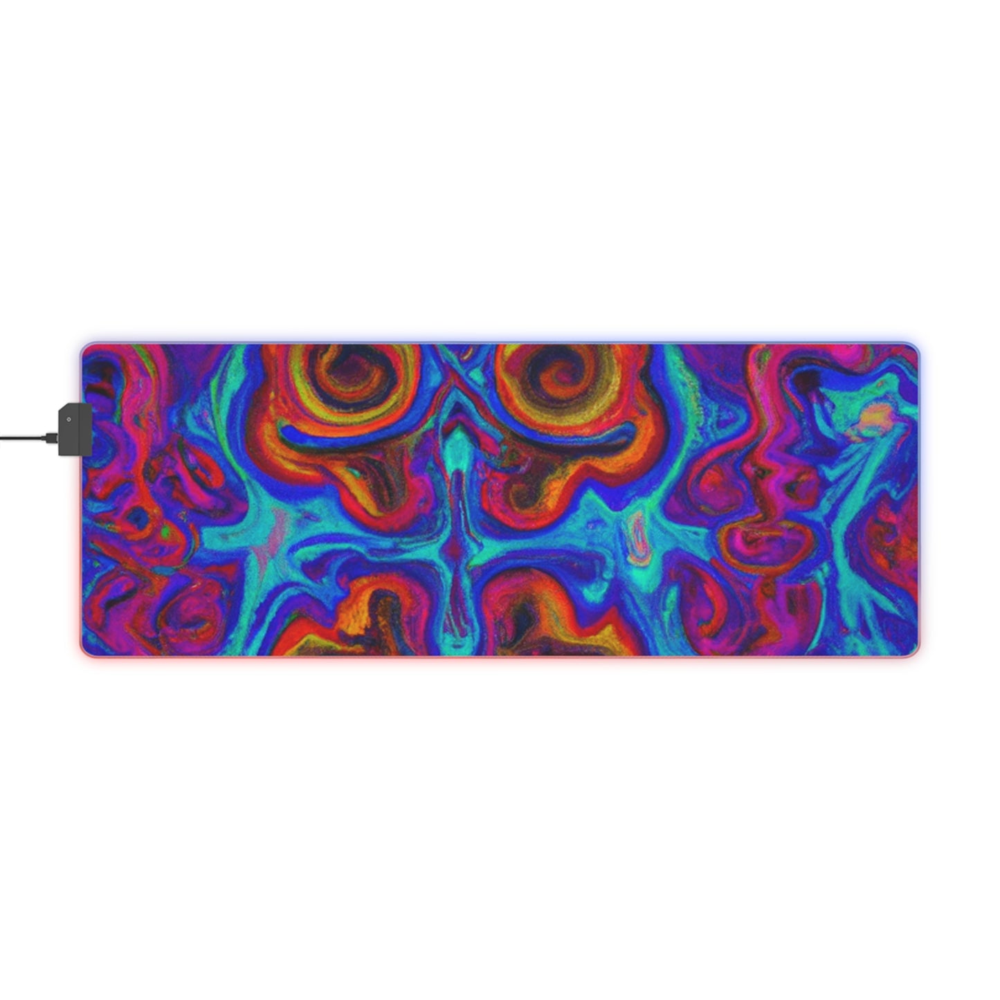 Marshall 'Doc' Silvermane - Psychedelic Trippy LED Light Up Gaming Mouse Pad