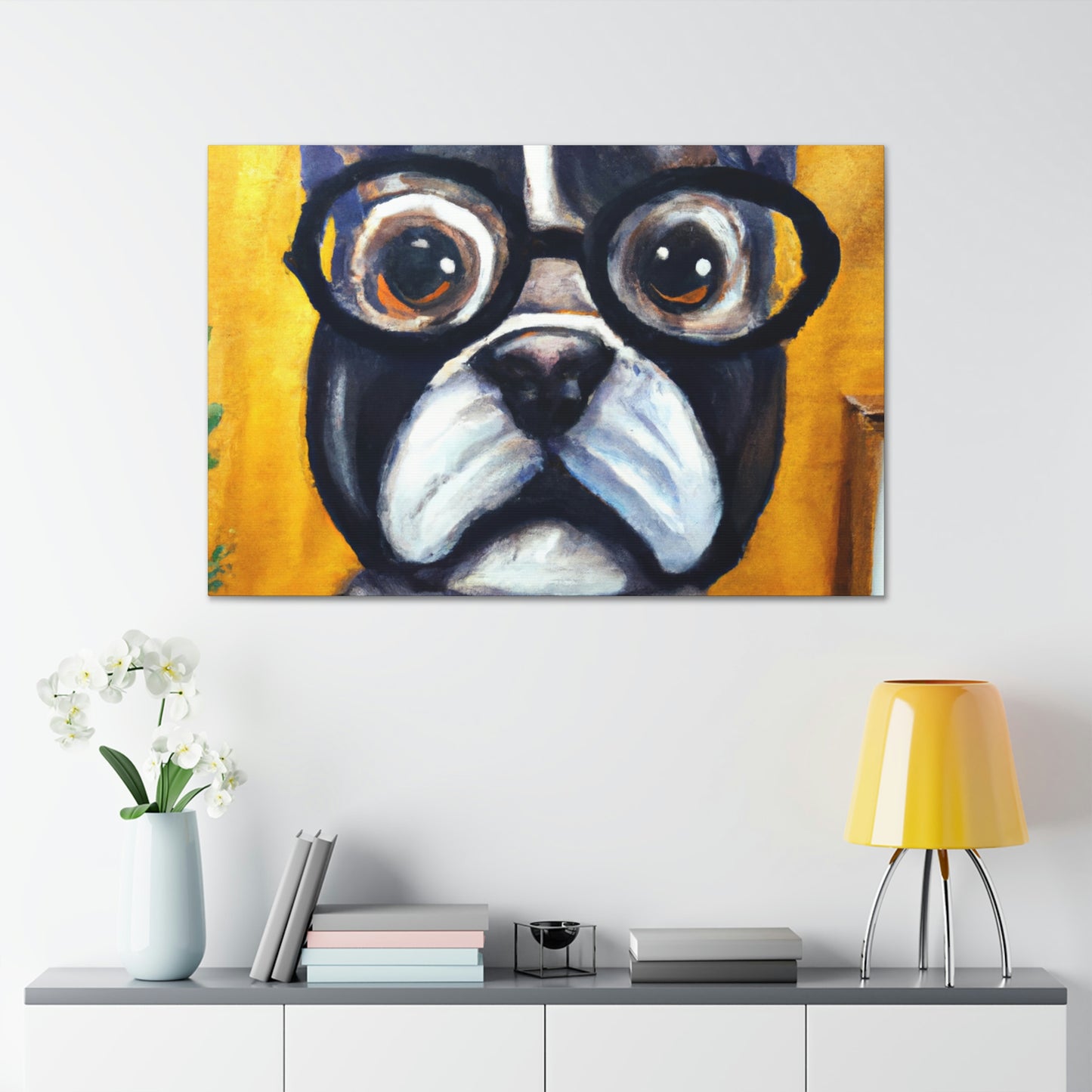 Cuddles McSnuggles - Dog Lovers Canvas Wall Art