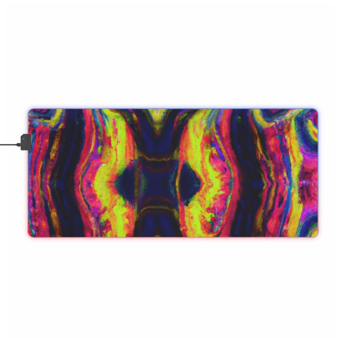 Freddie the Fender Bender - Psychedelic Trippy LED Light Up Gaming Mouse Pad