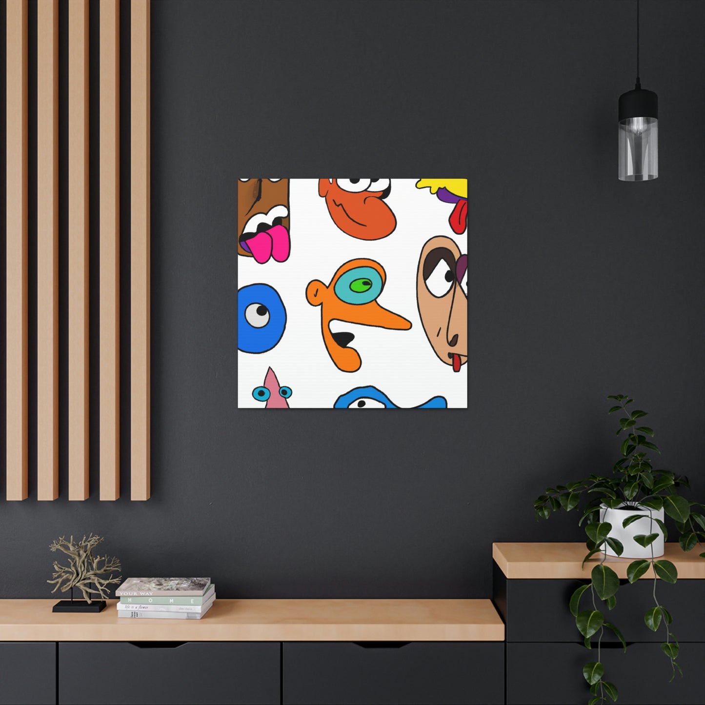 Caroline LeFevre - Cartoon Collector Canvas Wall Art