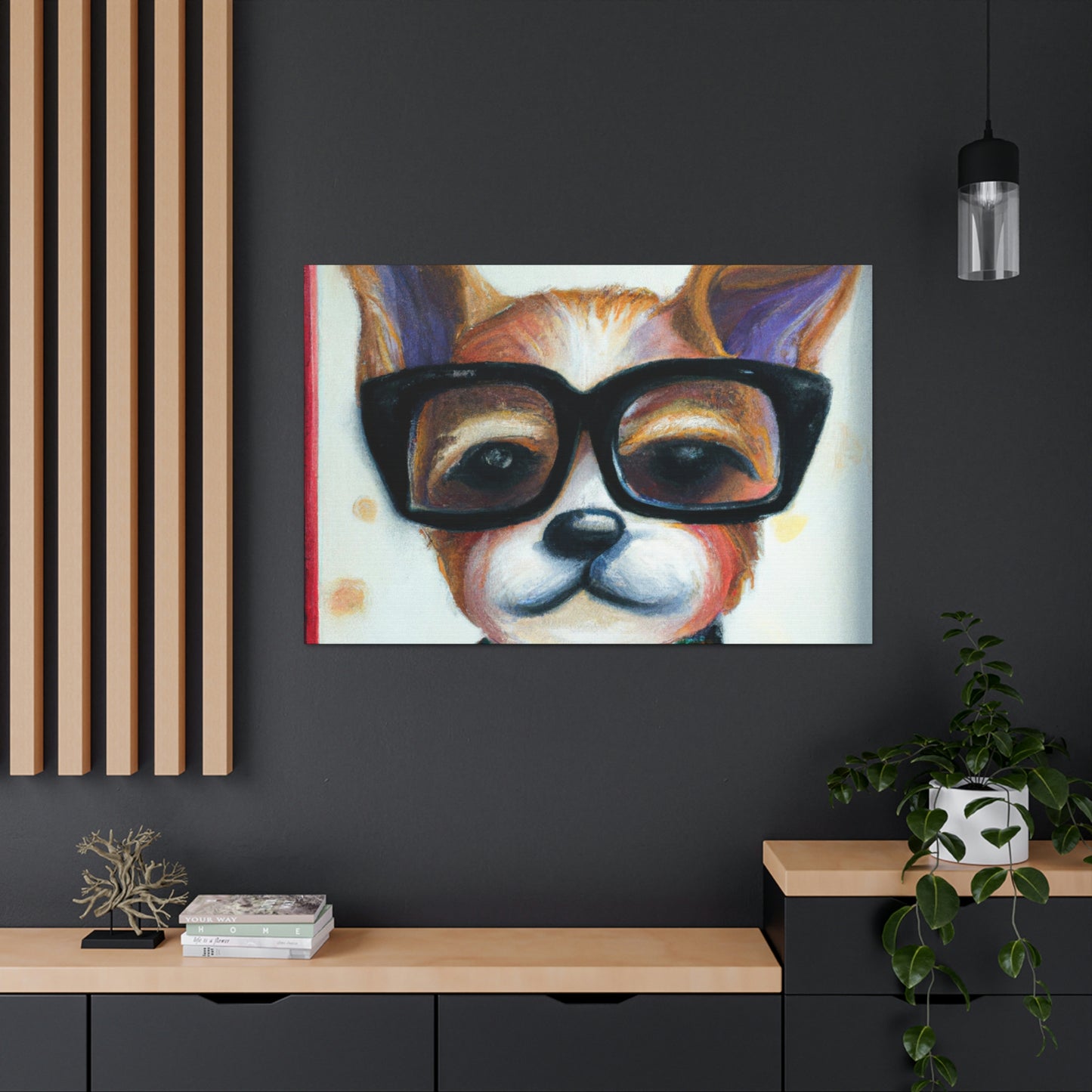 Frigo the cartoon pooch - Dog Lovers Canvas Wall Art