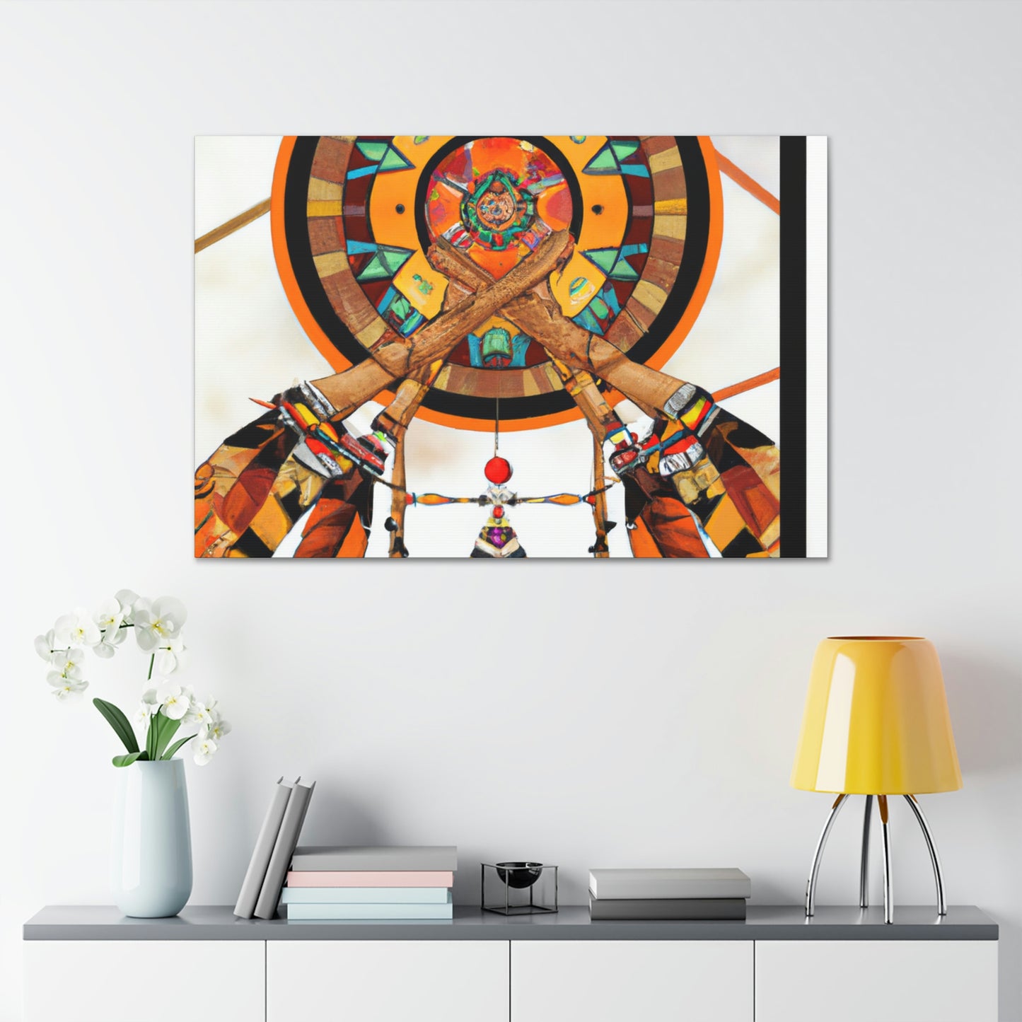 Windsong Cha-na-ma-ti - Native American Indian Canvas Wall Art