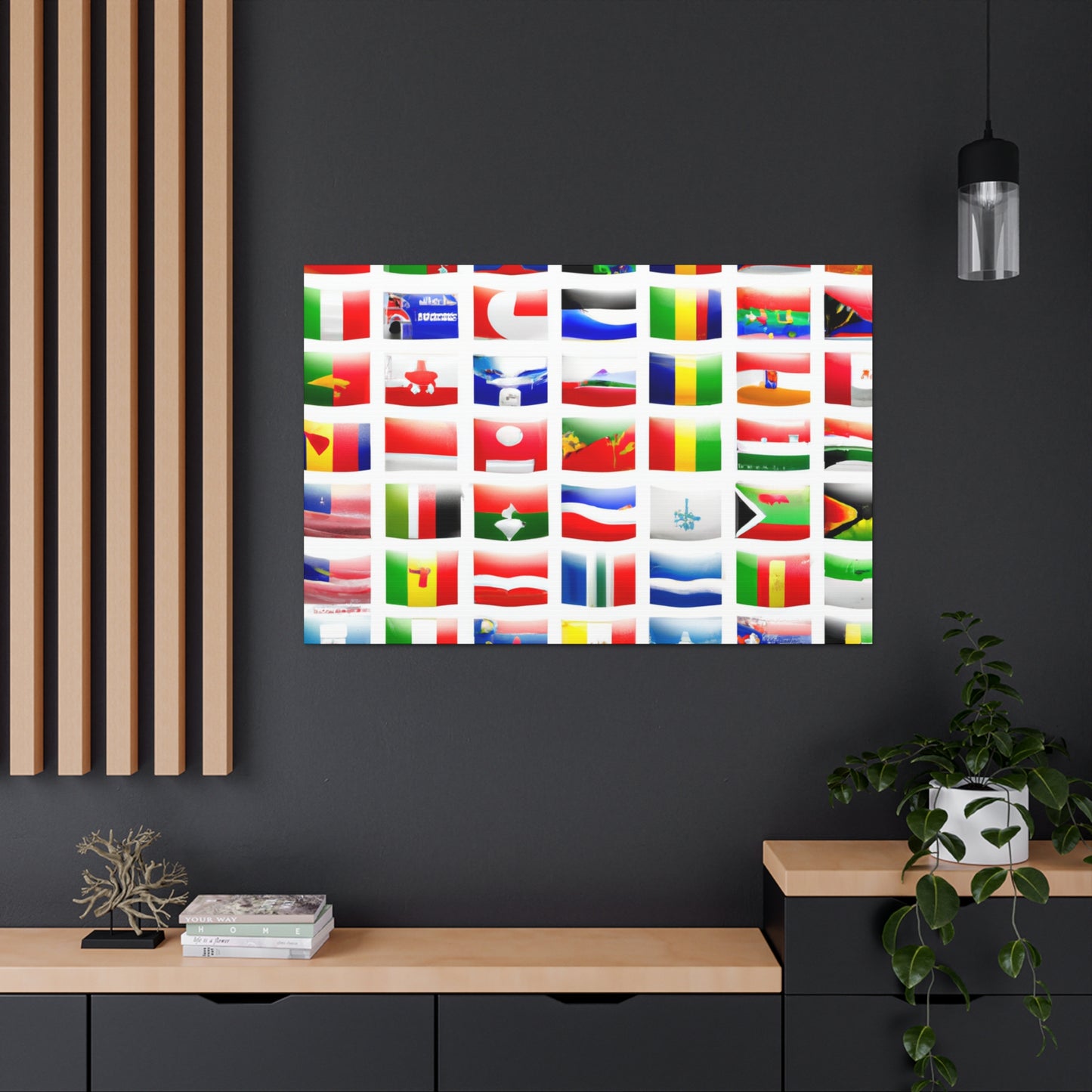 Henry Bacon-Stevens (1801-1872) - Flags Of The World Canvas Wall Art