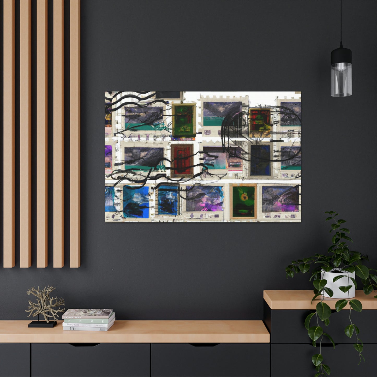Global Commemorative Stamps - Postage Stamp Collector Canvas Wall Art