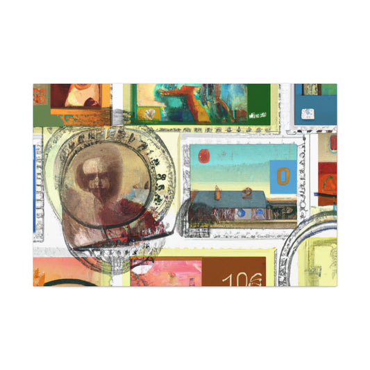 Globetrotters Forever Stamps - Postage Stamp Collector Canvas Wall Art