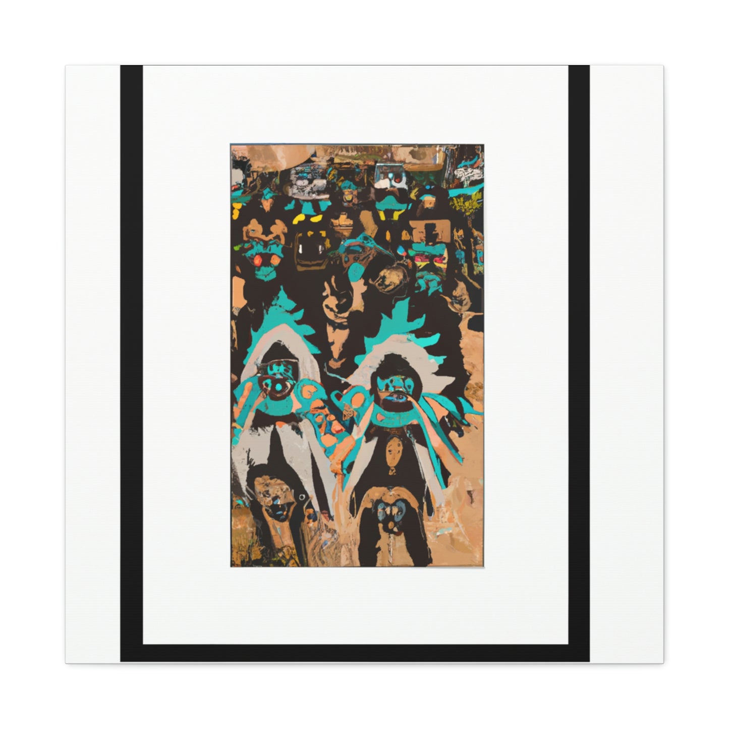 Chief Little Feather - Native American Indian Canvas Wall Art